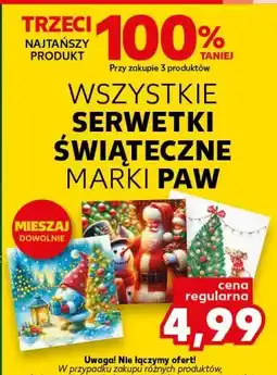 Kaufland Serwetki świateczne Paw oferta