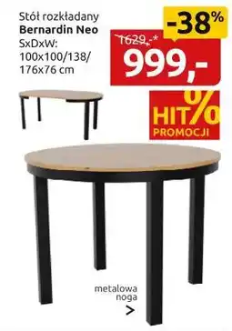 Black Red White Stół rozkładany Bernardino oferta