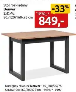 Black Red White stół rozkładany Denver oferta