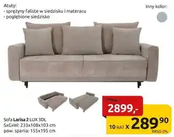 Black Red White sofa Larisa 2 oferta