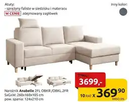 Black Red White narożnik Anabelle oferta