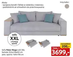 Black Red White sofa Peter Mega oferta