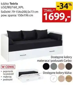 Black Red White łóżko Tetrix 80/160 oferta