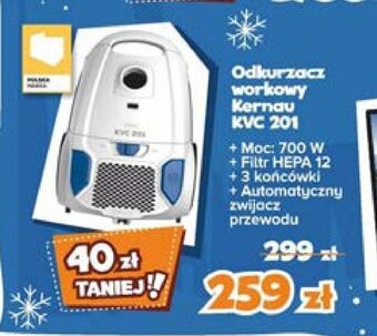 Max Elektro Odkurzacz workowy Kernau KVC 201 oferta