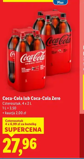 Lidl Napój gazowany Coca-Cola oferta