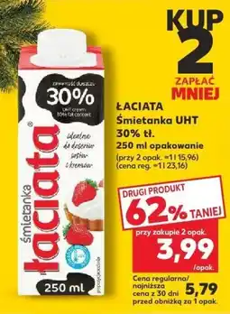 Kaufland Śmietanka UHT 30% Łaciata oferta