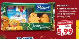 Kaufland Ciastka korzenne + pisaki w zestawie Primart oferta