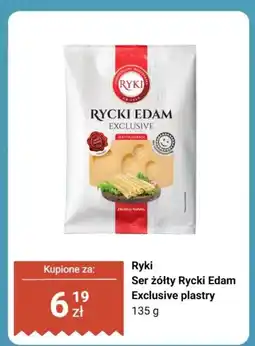 Biedronka Ser żółty Rycki Edam Exclusive plastry Ryki oferta