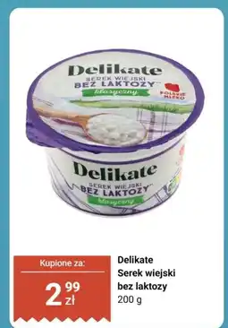Biedronka Serek wiejski bez laktozy Delikate oferta