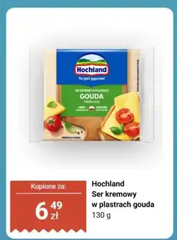 Biedronka Ser kremowy w plastrach gouda Hochland oferta