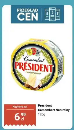 Biedronka Ser Camembert Naturalny 120g President oferta