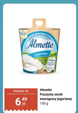Biedronka Puszysty serek twarogowy jogurtowy Almette oferta