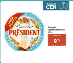 Biedronka Ser camembert lekki President oferta