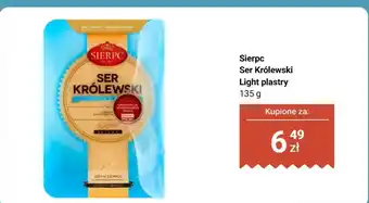 Biedronka Ser Królewski Light plastry Sierpc oferta