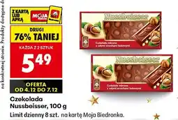 Biedronka Czekolada, 100 g Nussbeisser oferta