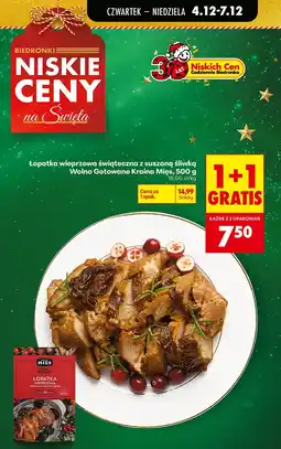 Biedronka Łopatka wieprzowa świąteczna z suszoną śliwką Wolno Gotowane Kraina Mięs oferta