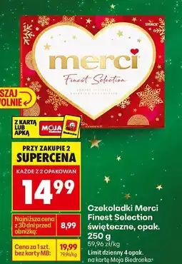 Biedronka Czekoladki Merci Finest Selection świąteczne Storck oferta