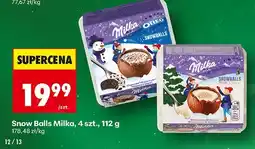 Biedronka Czekoladowe Snow Balls 4 szt. Milka oferta