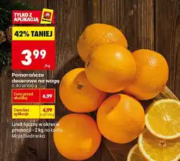 Biedronka Pomarańcze deserowe na wagę Biedronka oferta