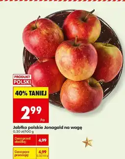 Biedronka Jabłko polskie Jonagold na wagę Biedronka oferta