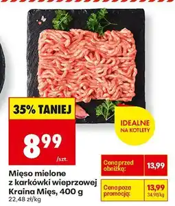 Biedronka Mięso mielone z karkówki wieprzowej 400 g Kraina Mięs oferta