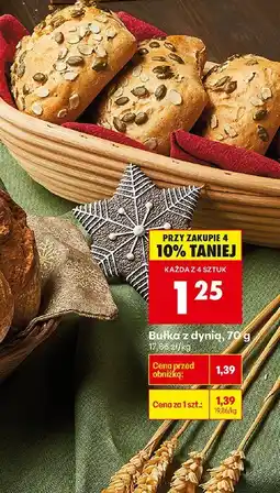 Biedronka Bułka z dynią Biedronka oferta