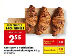 Biedronka Croissant z nadzieniem orzechowo-kakaowym Biedronka oferta