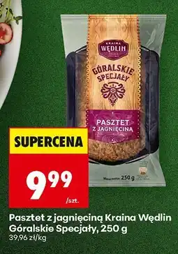 Biedronka Pasztet z jagnięciną Góralskie Specjały Kraina Wędlin oferta