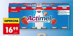 Biedronka Jogurt Actimel truskawka 12-pak Danone oferta