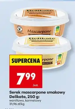 Biedronka Serek mascarpone smakowy waniliowy Delikate oferta