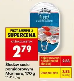 Biedronka Śledź sosie pomidorowym Marinero oferta