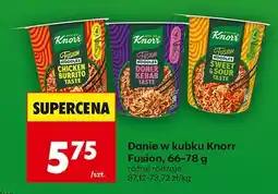Biedronka Danie w kubku Fusion różne rodzaje Knorr oferta