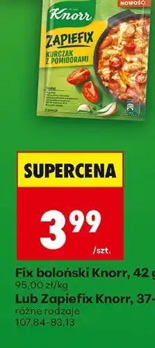 Biedronka Zapiefix różne rodzaje Knorr oferta