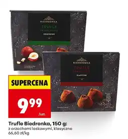Biedronka Trufle Biedronka, 150 g: z orzechami laskowymi, klasyczne oferta