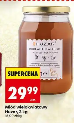 Biedronka Miód wielokwiatowy, 2 kg Huzar oferta