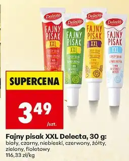 Biedronka Fajny pisak XXL biały, czarny, niebieski, czerwony, żółty, zielony, fioletowy Delecta oferta