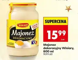 Biedronka Majonez dekoracyjny 0,8 l Winiary oferta