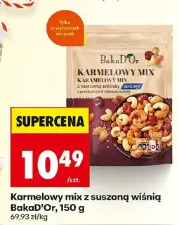 Biedronka Karmelowy mix z suszoną wiśnią, 150 g Bakad'Or oferta