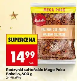 Biedronka Rodzynki sułtańskie Mega Paka, 600 g Bakello oferta