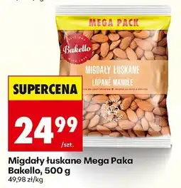 Biedronka Migdały łuskane Mega Paka, 500 g Bakello oferta
