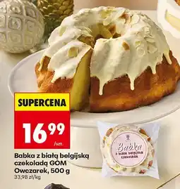 Biedronka Babka z białą belgijską czekoladą, 500 g GOM Owczarek oferta