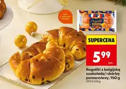 Biedronka Rogaliki z belgijską czekoladą i skórką pomarańczy Biedronka oferta