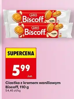 Biedronka Ciastka z kremem waniliowym Biscoff oferta
