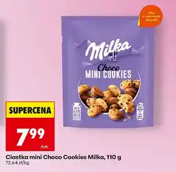 Biedronka Ciastka mini Choco Cookies Milka oferta
