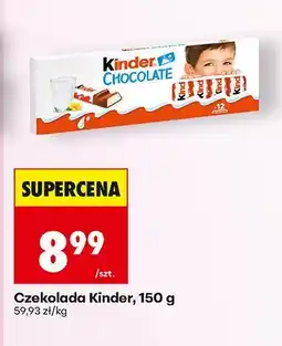 Biedronka Czekolada 150 g Kinder oferta