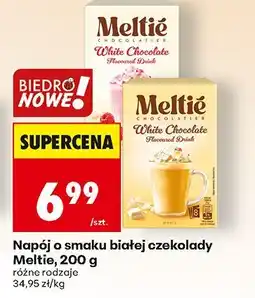 Biedronka Napój o smaku białej czekolady różne rodzaje Meltié oferta