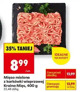 Biedronka Mięso mielone z karkówki wieprzowej Kraina Mięs, 400 g oferta