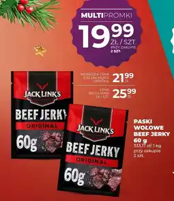 Duży Ben Paski wołowe Beef Jerky Jack Link's Original 60 g oferta