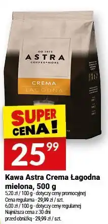 Twój Market Kawa Astra Crema Łagodna mielona, 500 g oferta