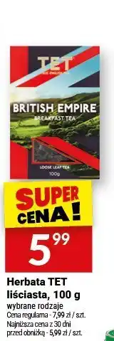 Twój Market Herbata TET liściasta, 100 g oferta